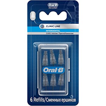 Oral B Brossettes interdentaires  fines, coniques - Recharge de brosse à dents 3-6,5 mm, 6 pièces