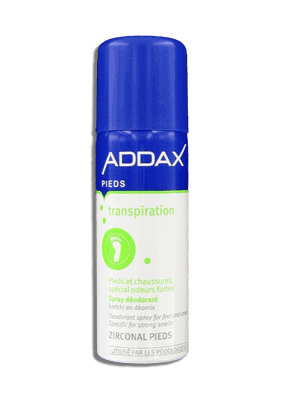 ADDAX ZIRCONAL Pieds Spray Déodorant 125ml