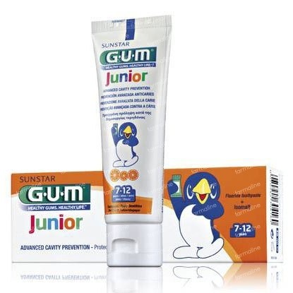 Gum Dentifrice Junior Goût orange 7-12 ans (50 ml)