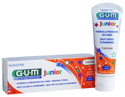 Gum Dentifrice Junior 3904 - 7 Ans et Plus Tutti-Frutti 50ml