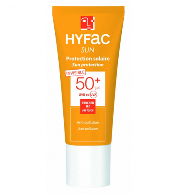 Hyfac creme solaire invisible spf50+ 40ml