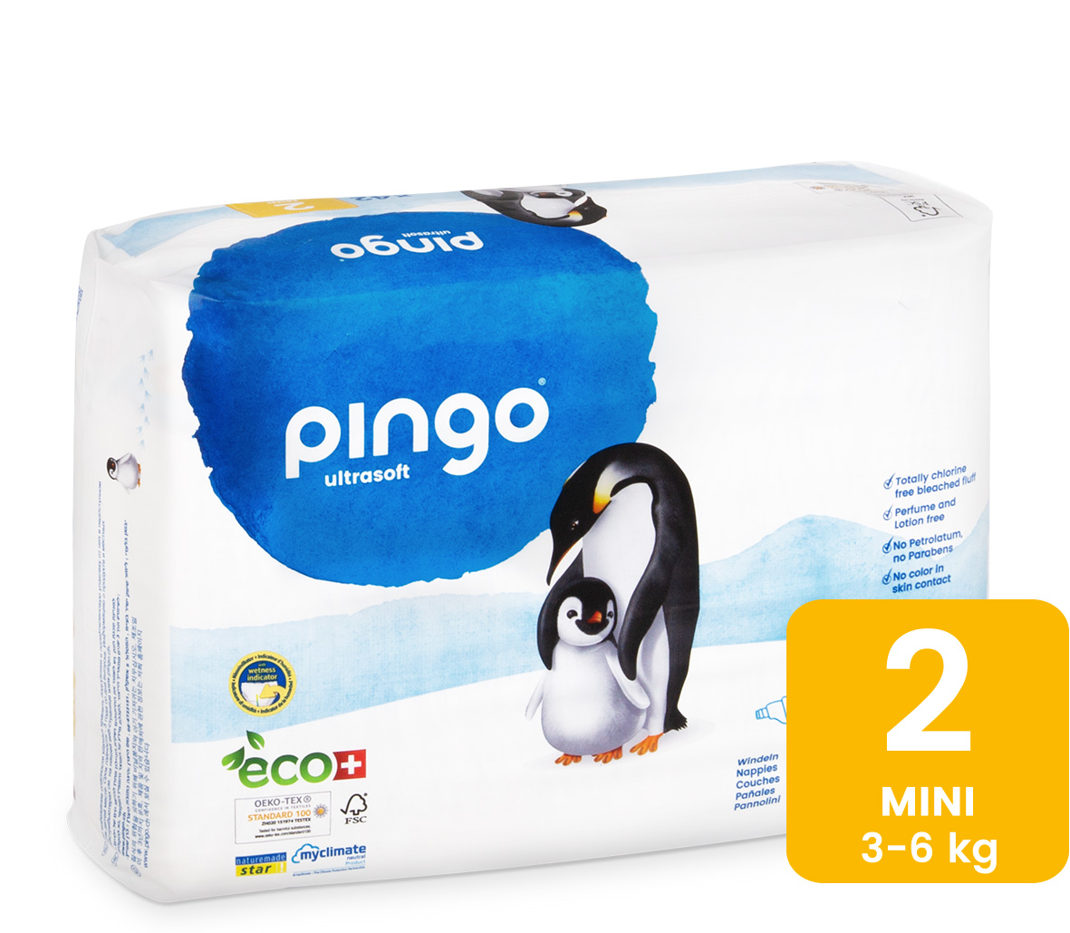Pingo Couches Mini Taille 2 3-6kg/2*42pcs