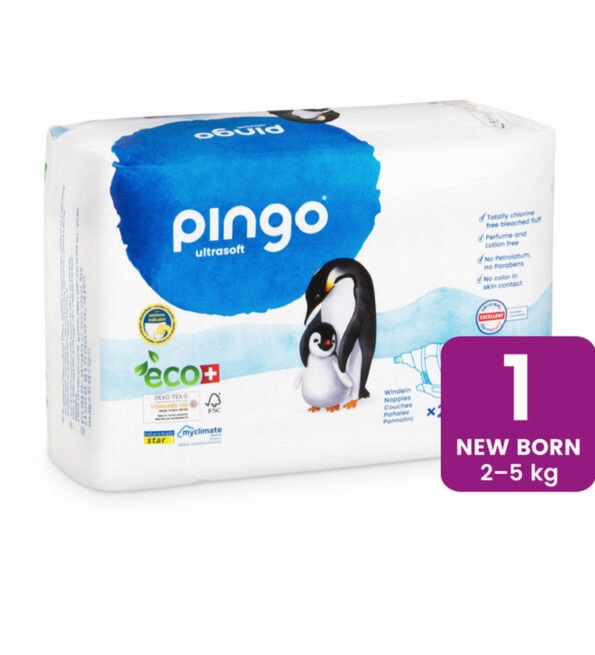 Pingo Couches New Born Taille 1 2-5kg/27pcs