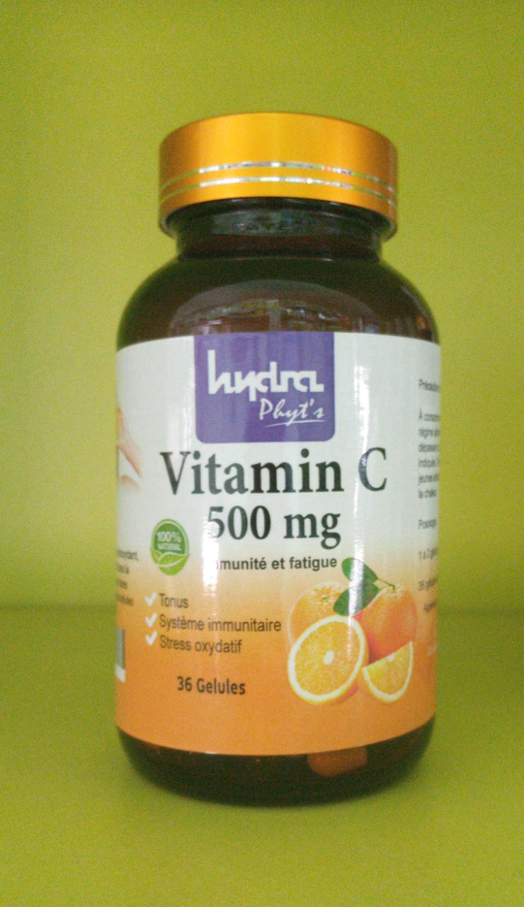 Hydraphyt's Vitamin C 500 mg (100% naturel) 36 gélules
