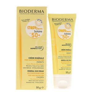 Bioderma ABCDerm solaire SPF 50+ crème minérale - Enfants (50g) 