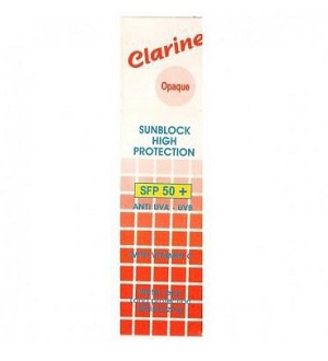 Clarine crème solaire IP50+ à la vitamine c (Opaque)