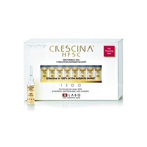 Crescina 1300 ampoules Femme HFSC 100% pour Cheveux Clairsemés 