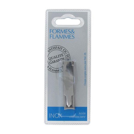 Formes et Flammes Coupe-ongles Extra-plat Inox