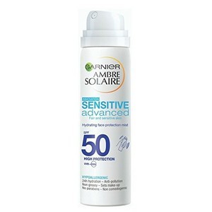Garnier Ambre Solaire Sensitive Expert Brume Protectrice Visage & Cou FPS50 - 75ml