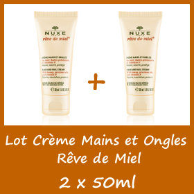 Lot Nuxe Rêve de Miel Crème mains et ongles - 2 x 50ml