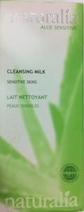 Naturalia Lait nettoyant visage peaux sensibles aloe sensitive (250 ml)
