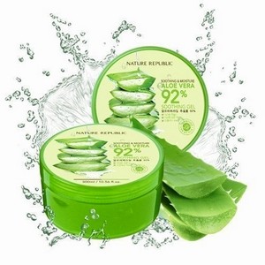 Aloe Vera gel de Nature Republic gel 92% hydratant calmant visage et corps 300 ml