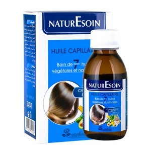 NaturEsoin Huile capillaire Bain de 7 huiles végétales et naturelles