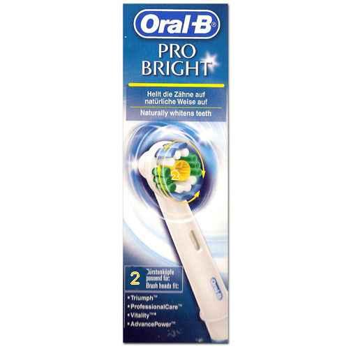 Oral-B pro-bright 2 brossettes de rechange