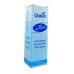 Oskin gel nettoyant antiseptique sans savon 200 ml