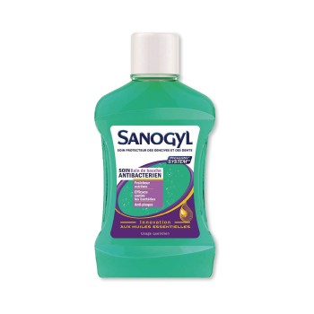 Sanogyl Bain de Bouche Soin AntiBacterien - Aux Huiles Essentielles 500ml