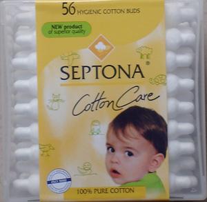Septona coton tiges bébé 56 unités