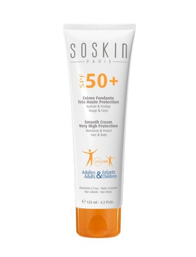 Soskin crème fondante très haute protection visage et corps Spf50 125 ml