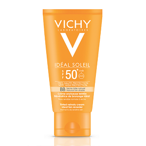 Vichy Idéal Soleil BB Hale Naturel (SPF50+) anti-brillance toucher sec teintée IP50+ (50 ml)