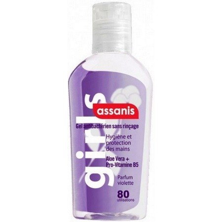 Assanis Violette Gel Antibactérien Aloé vera + Pro-vitamine B5 Sans Rinçage 80 ml 