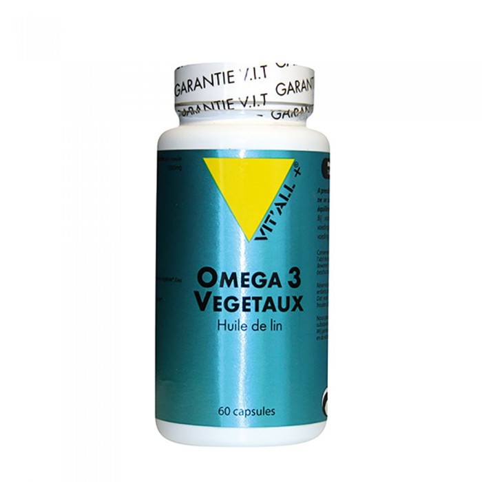 VIT'ALL+ Omega 3 Vegetaux- Huile de Lin 60 capsules