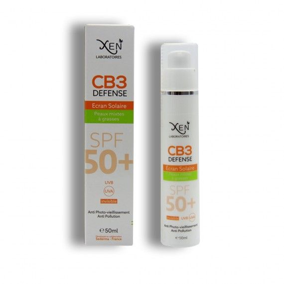 Xen CB3 Defense Ecran solaire Peaux Mixtes a Grasse spf50+ 50ml