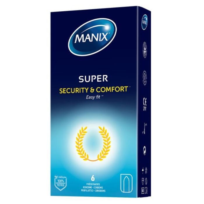 Manix Super Sécurite Et Confort 6 Préservatifs