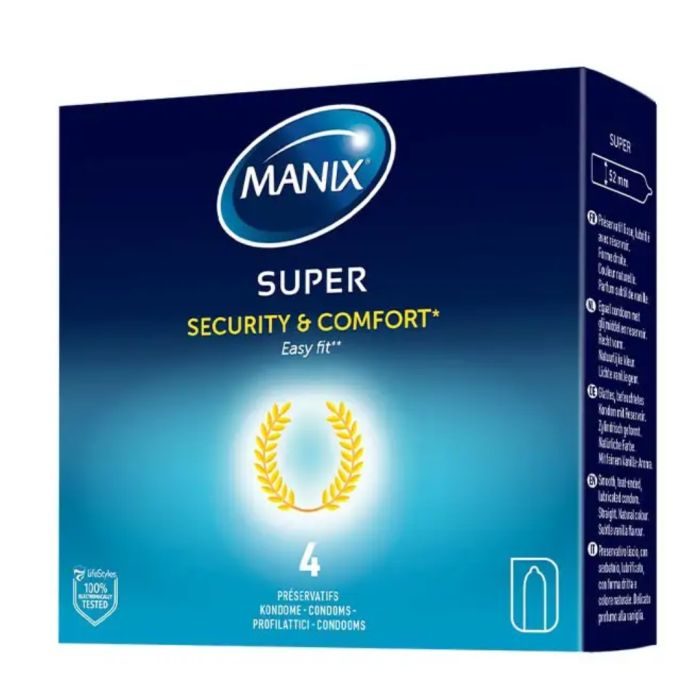 Manix Super Sécurite Et Confort 4 Préservatifs
