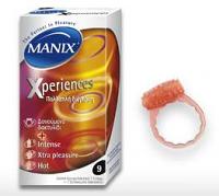 MANIX Xperiences 9 Preservatifs+anneau vibrant Manix 