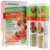 ARKOPHARMA ACEROLA 1000 30 COMPRIMES A CROQUER(vitamine C 100% Naturelle)