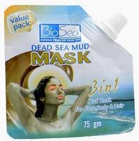 BioSea Masque de Boue de la Mer Morte pour le Visage, le Corps et les Cheveux 75gm