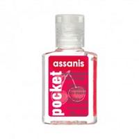 Assanis Gel Pocket Cerise Antibacterien Aloé vera + Pro-vitamine B5 sans Rinçage 20 ml