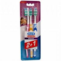 Oral-B 3 Brosse à dents Classic 40 Medium (2+1)