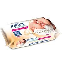 Softline Fresher Lingettes Premium avec Crème x72